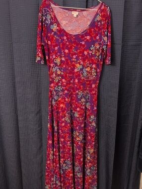 EUC LuLaRoe Maxi Dress - Ana - Sz L